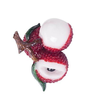 Alipis 1pc Decor Fake Pear Model Color Changing Tea Ornament Tea Pet Accessories Ornaments Boutique Rosy 8.5X7cm
