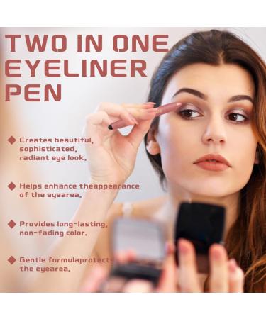 YOFDAL Shadow Liner 2in1 Eyeliner EyeshadowSimple EyeshadowLong LastingSmudge FreeWaterproof Crayon Cream Highlighter PenSmooth & Easy to Color - Buy Online on GoSupps.com
