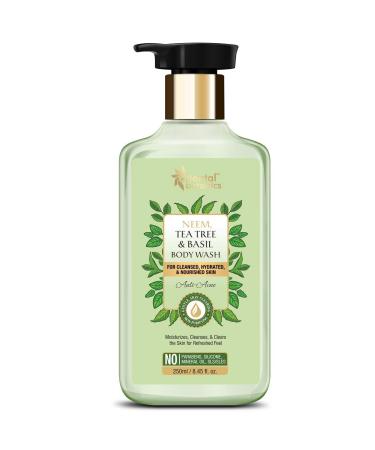 St.Bota'nica Oriental Botanics Neem Tea Tree and Basil Anti Acne Body Wash - No Parabens and Sulphates Cruelty Free and Vegan (250 ml)