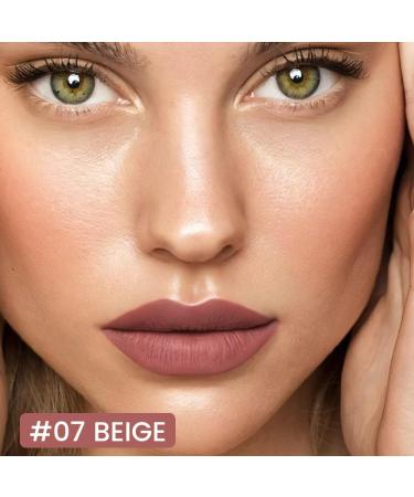 Light Brown Matte Lip Tint Stain Pen - Long Lasting Waterproof 24 Hour Lipstick & Lip Liner for Women | Versatile Lip Color (07 - Buy Online on GoSupps.com