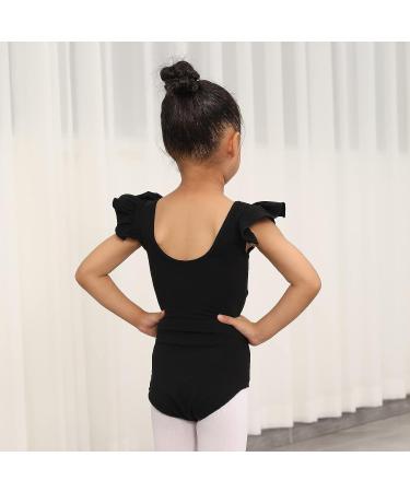 HIPPOSEUS Girls Long & Short Sleeve Leotard for Gymnastics, Dance, Ballet - Black, Size 8-9 Years - Buy Online on GoSupps.com