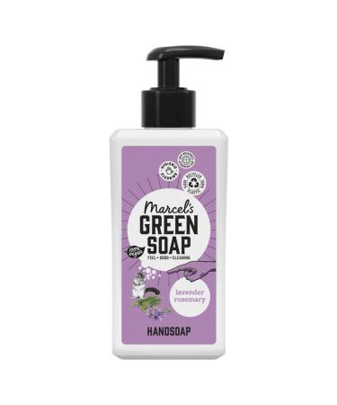 Marcel's Green Soap - Hand Soap Lavender & Rosemary - Handwash Dispenser - 100% Eco friendly - 100% Vegan - 97% Biodegradable - 250 ML Lavender & Rosemary 250 ml (Pack of 1)