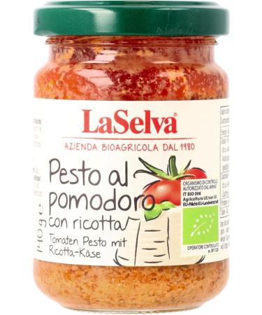  LaSelva La Selva Organic Tomato Pesto with Ricotta Cheese - Tomato Seasoning Paste (2 x 140 g) - Buy Online on GoSupps.com