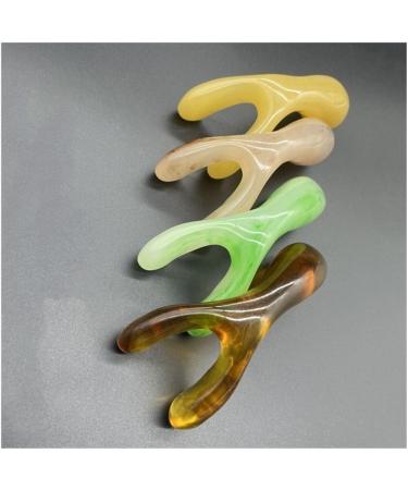 Buy Resin Face Lifting Gua Sha Scraping Massage Plate - Beige Nose Massager for Facial Care | International Shipping Available - Buy Online on GoSupps.com