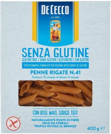 14x De Cecco Penne rigate glutenfree No 41 glutenvrije pasta pasta pasta 400G + Italiaanse gourmet pulp 400g