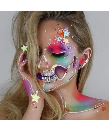 Go Ho Neon Face & Body Paint Palette - UV Glow in the Dark Water Activated Eyeliner for Halloween Makeup & Cosplay Costumes - Buy Online on GoSupps.com