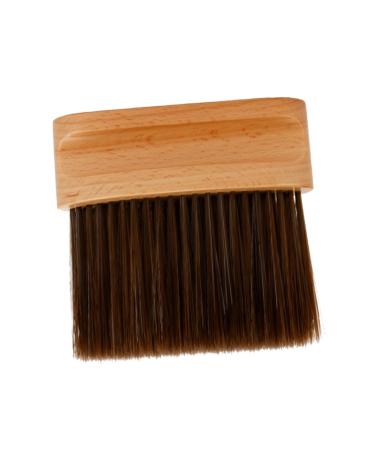 Ipetboom Neck Brush Duster for Cleaning Nail Cleaner Brush Neck Cleaning Brush Neck Duster Bristles Hair Cleaning Brush Broken Hair Removal Brush Duster Brush Soft Fur Beech 12X11X2CM As Shown