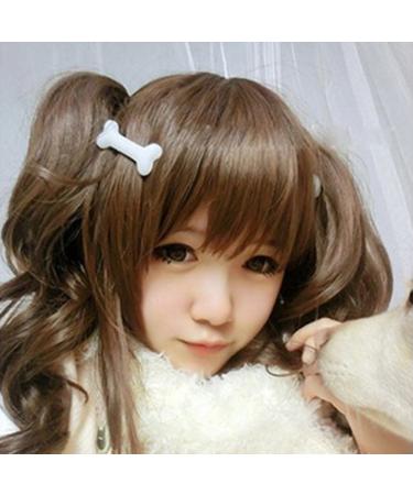 6 Pcs White Dog Bone Hair Pin Clips for Women - Perfect for Christmas Gift and Cosplay - Buy Online on GoSupps.com