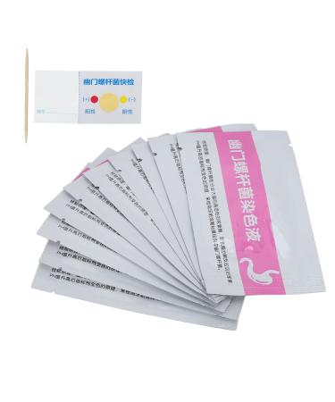 Helicobacter Pylori Test Kit 10pcs Professional H Pylori Test Paper Set Determine H Pylori in Your Gut Portable Helicobacter Pylori Test Tool for Home Travel Hospital Home