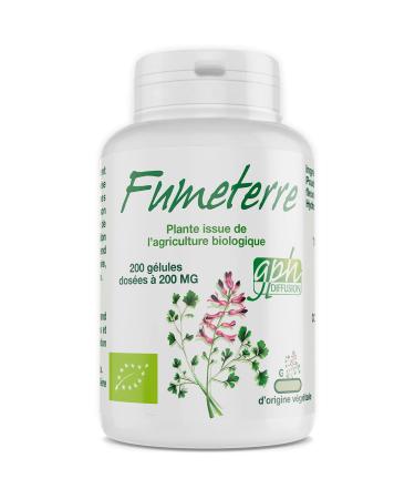 Fumeterre Organic - 200mg - 200 Vegetable Capsules