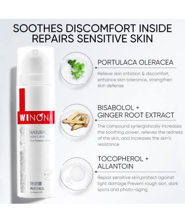 WINONA SPF 48+++ Face Sunscreen Lotion with Portulaca Oleracea Extract - Lightweight Sunblock Milk for Sensitive Skin - 1.76oz - Buy Online on GoSupps.com