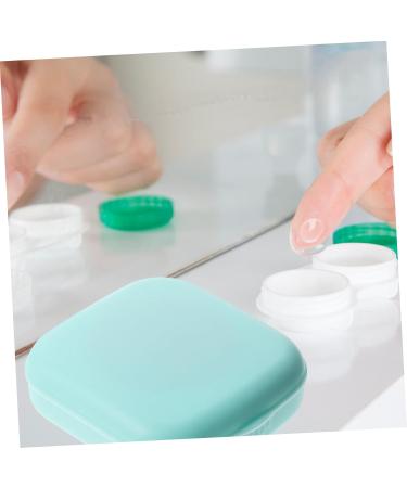 Partykindom Portable Contact Lens Case Set - 9 Containers with Mirror & Care Solution - Ideal for Travel & Cosmetics - Buy Online on GoSupps.com