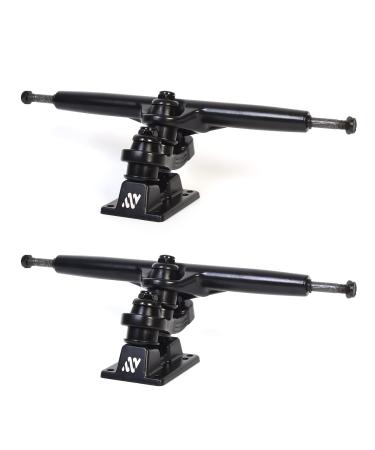 ANTWHEEL Sidewinder II Longboard/Skateboard/surf Skateboard Black Skateboard Double Kingpin Trucks 7" Hanger 9.72" Axle  (Set of 2) Free Hardware 9.3" Hanger 12" Axle