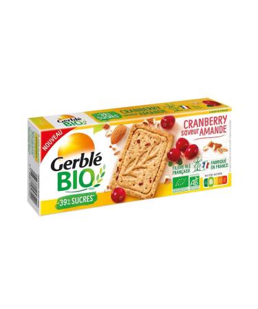 G n rique GERBL ORGANIC - Gerbl Organic Shortbread Biscuit Almond & Cranberry 132 g - 132 g - Pack of 3 - Sold as a Lot