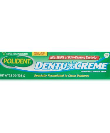 Polident Dentu-Creme Denture Cleaner 3.9 oz - Pack of 3 - Effective Denture Cleaning Solution - Buy Online on GoSupps.com