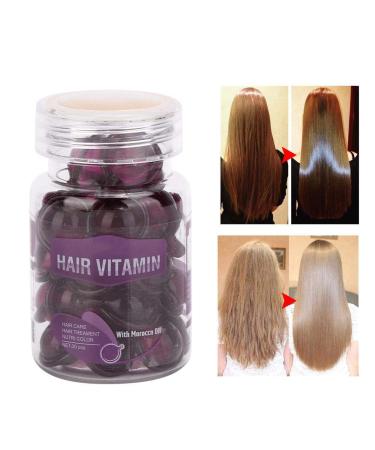 Moisturizing Hair Care Vitamin Capsules - Anti-Frizz & Repair Dryness with Violet Essence - Buy Online on GoSupps.com