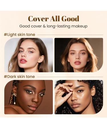 Drkicsy Mushroom Head Air Cushion CC Cream Cushion Foundation Concealer for Older Women Full Coverage BB Cream Foundation Skin Tone Corrector Makeup (Natural) - Buy Online on GoSupps.com