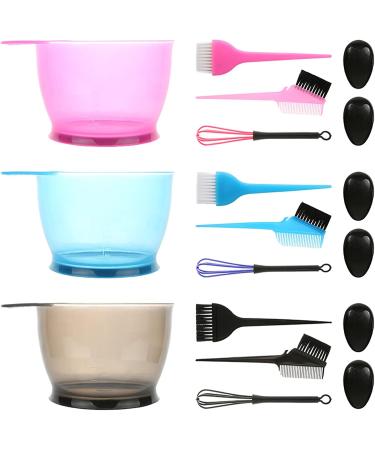 Taotiieout 5PCS Professional Salon Hair Coloring Dyeing Kit Ear Caps Dye Mixer Hair Tint Dying Coloring Applicator Hair Dye Coloring Kit Black - Buy Online on GoSupps.com