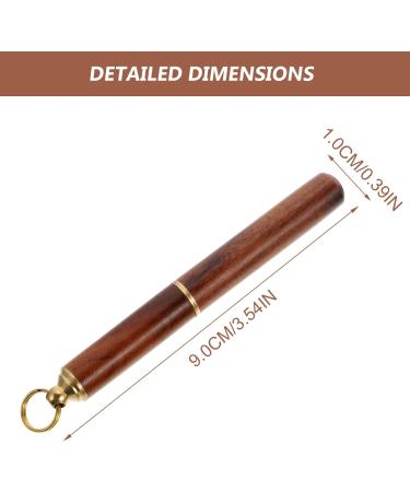 Healeved 2Pcs Wooden Ear Pick Set - Portable Ear Wax Removal Tools for Adults | Earpicks Keychain Ear Scoops Cleaners - Buy Online on GoSupps.com