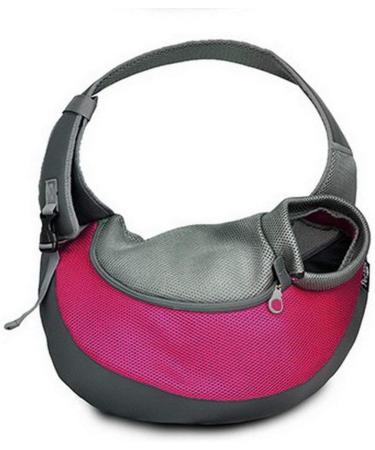 Petemoo Portable Pet Carrier - Breathable Mesh Dog & Cat Travel Shoulder Bag (up to 2.5 kg) - Red - Buy Online on GoSupps.com