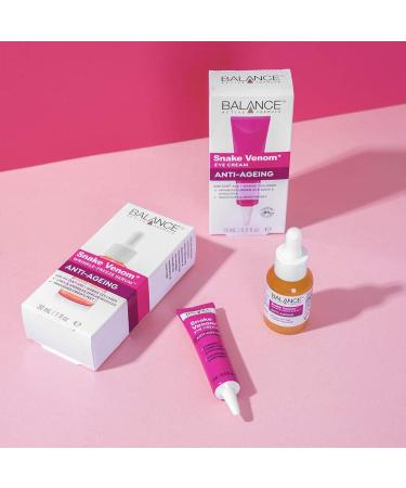 Snake Venom Eye Cream (15ml) with SYN-AKE & Marine Collagen - Hydrates, Smooths, and Reduces Under Eye Bags - Buy Online on GoSupps.com