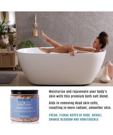 Black Sand Labs Premium Bath Salts for Her - Dead Sea & Himalayan Pink Salt Blend with Botanicals - Moisturizing and Rejuvenating Luxury Bath Salts for Women - Summer Terrace - Buy Online on GoSupps.com