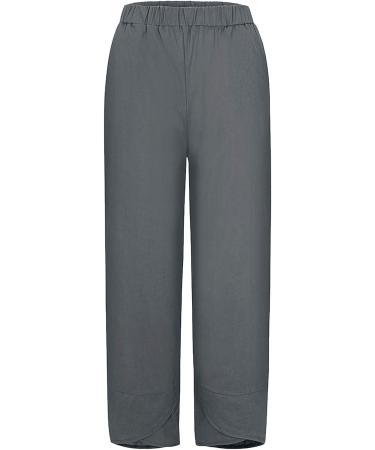 aihihe Women's Plus Size Floral Print Wide Leg Travel Pants - 4X-Large Dark Gray - Buy Online on GoSupps.com