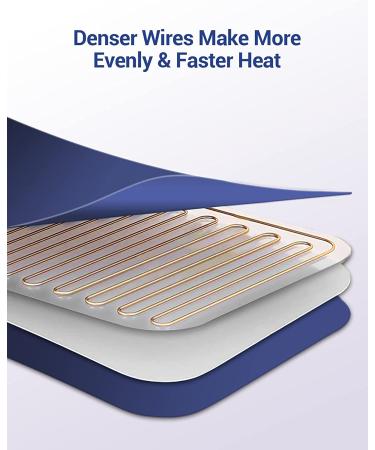 Comfytemp XL Electric Heating Pad for Back Pain Relief | 17 x 33 | 3 Heat Settings | 2H Auto-Off | Washable | for Cramps, Neck, Shoulders | Extra Large Heated Pad - Buy Online on GoSupps.com