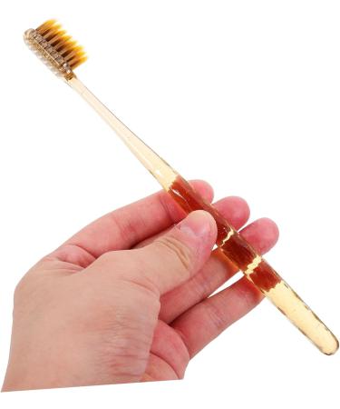 Minkissy 12th Crystal Handle Toothbrush with Dental Floss | Ergonomic Daily Oral Hygiene Brush | Best for Dental Care - Buy Online on GoSupps.com