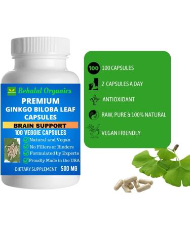Behalal Organics Ginkgo Biloba Leaf Quick Release Capsules - Buy Online on GoSupps.com