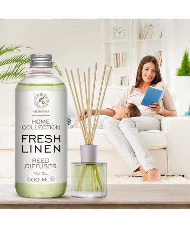 Fresh Linen Room Fragrance Diffuser Refill 500ml - Refreshing Scent for Home & Spaces - Buy Online on GoSupps.com