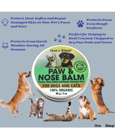 One Step: Pet First Aid Kit Includes Over 80+ Premium Items + 100% Organic Nose and Paw Balm for Dogs and Cats - Buy Online on GoSupps.com