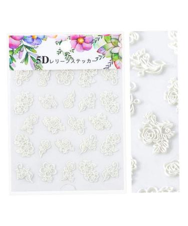 5D stickers Nail Nail Sticker embossed DIY self-adhesive sticker model Nail decoration