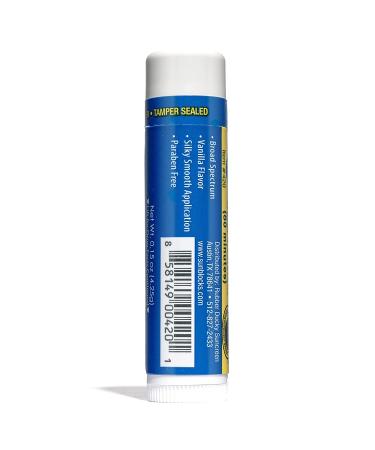 Rubber Ducky SPF 44 Lip Balm - Moisturizing Vitamin E Sunscreen - Broad Spectrum UV Protection - Waterproof 80 Minutes - Clear Vanilla - 3 Pack 0.15 Ounce - All Ages - Buy Online on GoSupps.com