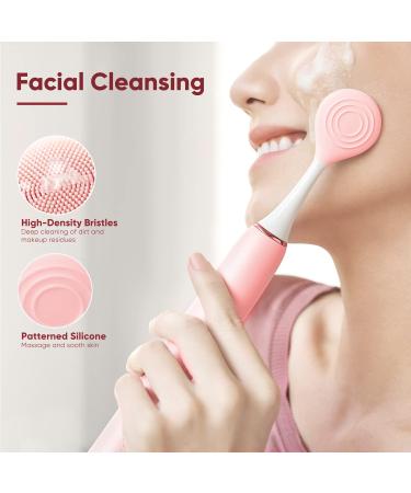 SOOCAS Electric Toothbrush for Adults - 3 Soft Bristle Heads, Facial Cleansing Brush, Travel Case - 4 Hours Fast Charge, 30 Days Battery Life - 4 Modes, 2 Mins Timer - X3U Pink - Buy Online on GoSupps.com