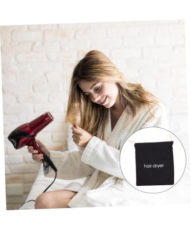 FOYTOKI 2pcs Hair Dryer Storage Bag Mini Hairdryer Bag Drawstring Shark Hair Dryer Toiletey Fabric Black - Buy Online on GoSupps.com