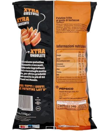  Italian Gourmet E.R. Lay's XTRA GUSTO BARBECUE Pack of 12 salted potato chips 110g + Italian Gourmet Polpa 400g - Buy Online on GoSupps.com