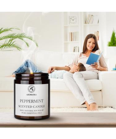 Peppermint Fragrance Candle 150g | 100% Essential Oil | Soy Wax Aromatherapy | Perfect Gift for Mother's Day & Birthdays - Buy Online on GoSupps.com