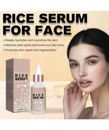 2PCS Rice Exfoliating Serum for Face - Gentle Peel & Brightening Essence Deep Cleanse Vegan Formula - Buy Online on GoSupps.com
