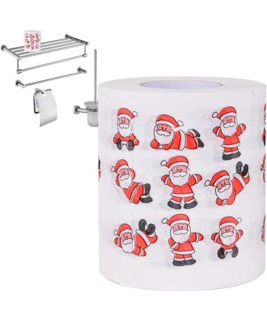 Christmas Toilet Paper Gag Christmas Santa Claus Soft Toilet Paper Christmas Tissue Toilet Paper Merry Christmas Holiday Home Decoration Zukpumne - Buy Online on GoSupps.com