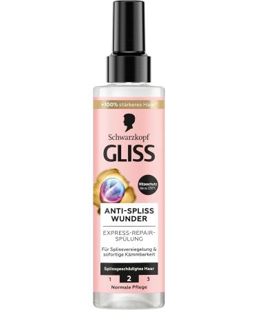 Gliss Anti-Split Ends Conditioner (200 ml) - Repairs damaged hair fibers - For long-lasting sealing of split ends - Heat protection up to 230 C - Buy Online on GoSupps.com