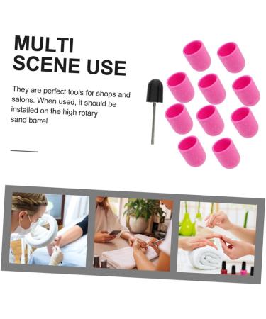 Ipetboom 1 Set Nail Sand Cap Tool Nail Polish Drills Drill Bits Nail Art Polishing Caps Nail Drill Bit Cuticle Drill Bit Nail Grinding Head Nail Sanding Cap Pedicure Polisher Purple Plastic 2.00X1.50X1.50CM Purple - Buy Online on GoSupps.com