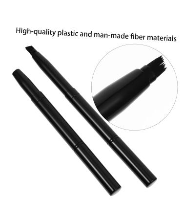 FRCOLOR 4pcs Retractable Eyebrow Brush Set - Portable Cosmetic Eyeliner & Eye Brow Shaping Kit - Travel-Friendly Mini Beauty Brushes (Black 2pcs - Buy Online on GoSupps.com