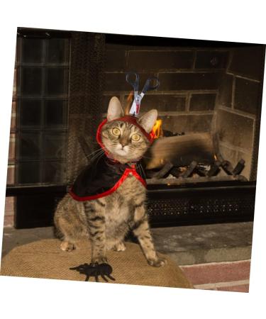 Mipcase 2-Pack Pet Halloween Costume Headgear | Fake Bloody Knife & Scissors | Perfect for Halloween Parties - Buy Online on GoSupps.com