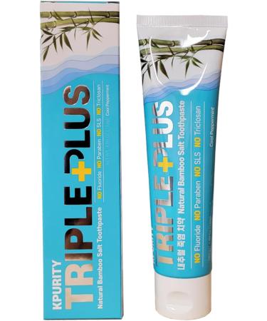 Triple Plus Premium Natural Bamboo Salt Toothpaste 133g - Eco-Friendly & Whitening | Buy Internationally - Buy Online on GoSupps.com