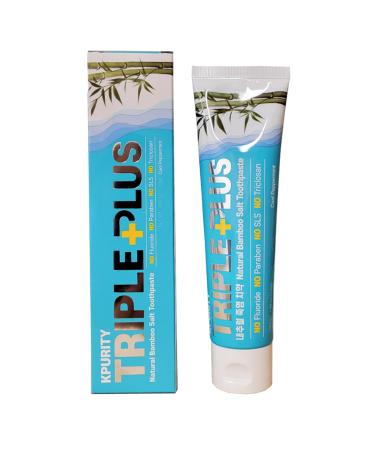 Triple Plus Premium Natural Bamboo Salt Toothpaste 133g (1)