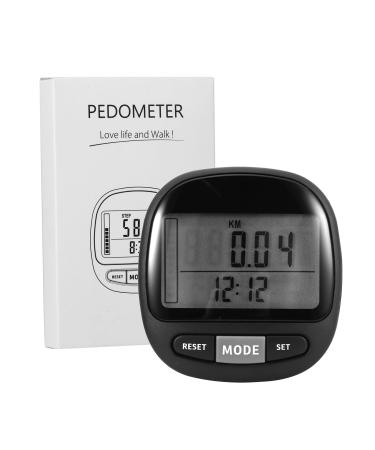 Wowlela 3D pedometer pedometer to walk pedometer with clip exact step tracking digital daily target monitor contagious pedometer with display for seniors children manfrau