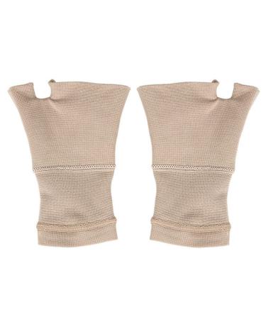 Wrist Thumb Support Sleeve - Compression Gloves for Carpal Tunnel Therapy | Fingerless Sports Wrist Brace | S Size 25x7x1cm - International Shipping Available - Buy Online on GoSupps.com