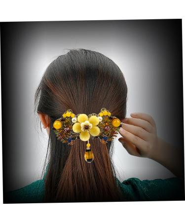 Didiseaon Hairpin Hair Jewels for Women French Hair Pin Wedding Hair Clips Women Hair Clip Women Hair Barrettes Vintage Flower Hair Clips Hair Clamp Ponytail Alloy Spring Miss - Buy Online on GoSupps.com