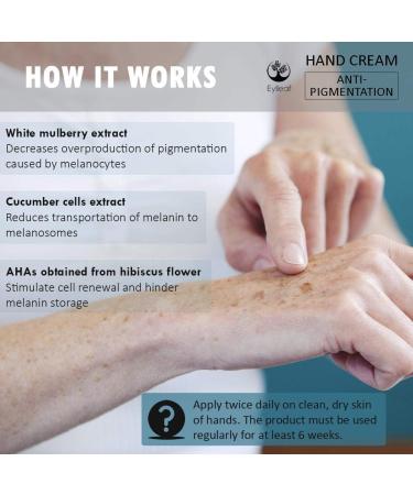 Eylleaf Anti-Pigmentation Hand Cream - Age Spot Remover for Mature Skin or Discoloration Symptoms 30ml - Buy Online on GoSupps.com